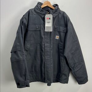 Carhartt Flame Resistant Full Swing Quick Duck Insulated Coat Gray Mens 3XL New